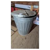 Galvanized Trash Can