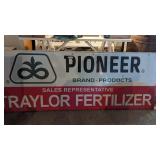 Pioneer Traylor Fertilizer Metal Sign