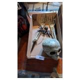 Light-Up Flaming Skull Decor &
