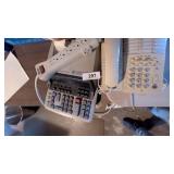 Adding Machine & Phone & Power Cord