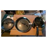 T-FAL Skillets & Pot w/ Lids