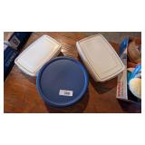 (3) Plastic Containers w/ Lids
