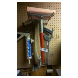 Caulk Gun, Hacksaw, Grill Brush & Other