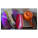 Silicone No Spill Ring, Rubbermaid Strainer, +