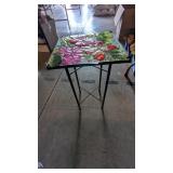 Glass Top Plant Stand