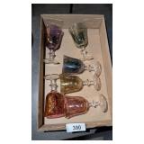 Glass Bowl, Decorative & Scline Stemmed Glasses