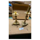 (2) Brass Candlesticks