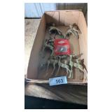 (6) Brass Deer Candle Holders