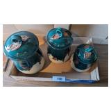 (3) Durango Pottery Canisters