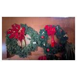(2) Christmas Wreaths