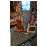 (2) Basketball Trophies & Net