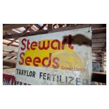 Wood Stewart Seeds Sign