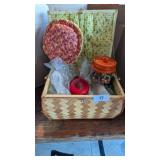 Sewing Basket w/ Sewing Items