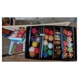 Tote w/ Lid + Assorted Wrapping Paper, Bows, +