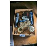 (2) Flashlights, Rope, Tape Measure, & Other