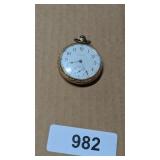 Elgin Pocket Watch - marked 10k filled
