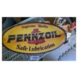 Paper Pennzoil Sign