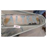 Alten Metal Sign