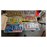 (6) Indiana License Plates