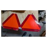(2) Plastic Slow Moving Vehicle Signs