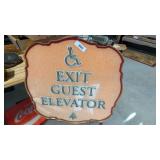 Plastic Exit Sign