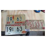 (3) Indiana License Plates