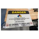 Metal Danger Sign