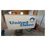 2 Sided United Delco Metal Sign