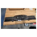 Metal A&W Rootbeer Logo Emblem