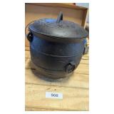 3 Footed Cast Bean Pot