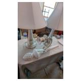 (2) Lamps & Wall Sconce