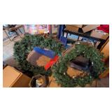 (2) Christmas Wreaths - light up