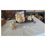 Dog Figurines & Shelf