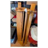 (2) Oak Quilt Shelves