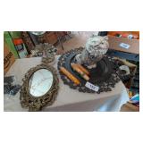Home Decor, Tray, Ceramic Cat & Other