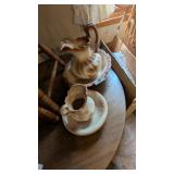 (2) Ceramic Pitcher & Bowls