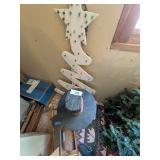 Wooden Snowman & Tree