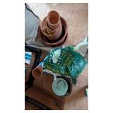 Flower Pots & Soil - clay & plastic