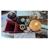 Home Decor, Small Lamp, Canister, & Other