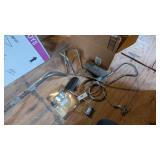 Box of Motorcycle Parts: Harley Clutch Pedal &