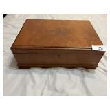 Engraved Rose Dresser Box