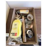 Hammer, Tape Measure, Sponge & Other