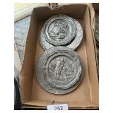Pewter Bicentennial Plates