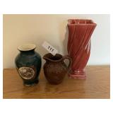 (2) Vases & Pitcher