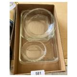 Glass Casseroles & Glass Pie Plate - Some Pyrex