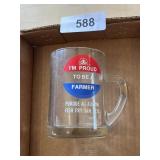 Pioneer Seed Purdue Ag Alumni Jan. 1973 Glass Mug