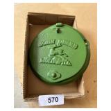 John Deere Cast Metal Decorative Hanger