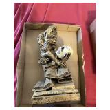 Darwin Monkey w/ Books Statue