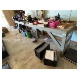 Wooden Shop Bench Heavy w/ All Trade Vise Only