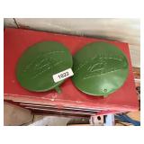 (2) Metal John Deere Planter Covers